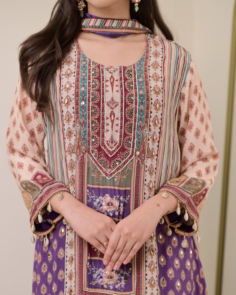 Pure Chinon Ready made Kurti dupatta for special occasions Traditional wear